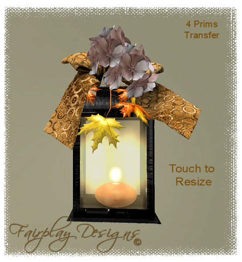 Autumn Coziness Fall Lantern Pkgd
