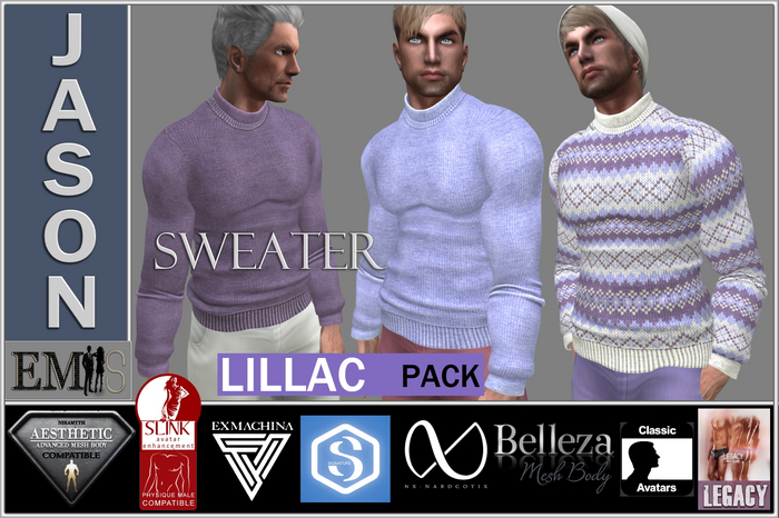 EMS - JASON SWEATER - 3CP - LILLAC PACK
