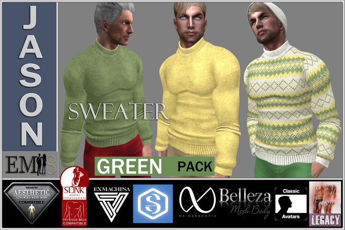 EMS - JASON SWEATER - 3CP - GREEN PACK