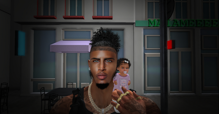 daughter n me pose