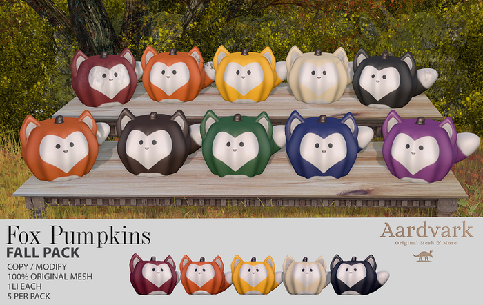 Aardvark : Fox Pumpkins - Fall Pack