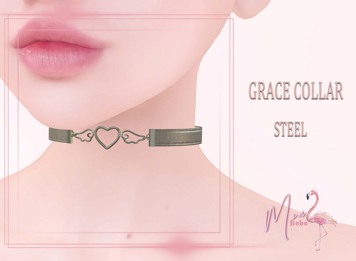 Mon Bebe - Grace Collar - Steel