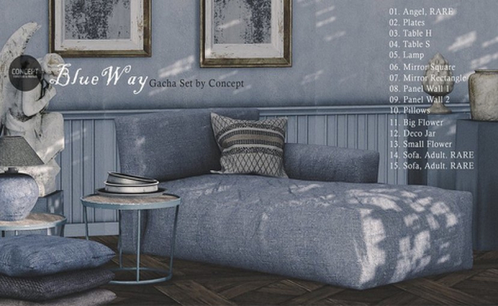 Concept} *14. Blueway. Sofa. Adult. RARE