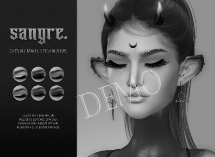 {sangre.} Crystal Matte Eyeshadow DEMO