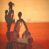 Aereal African Rug 1