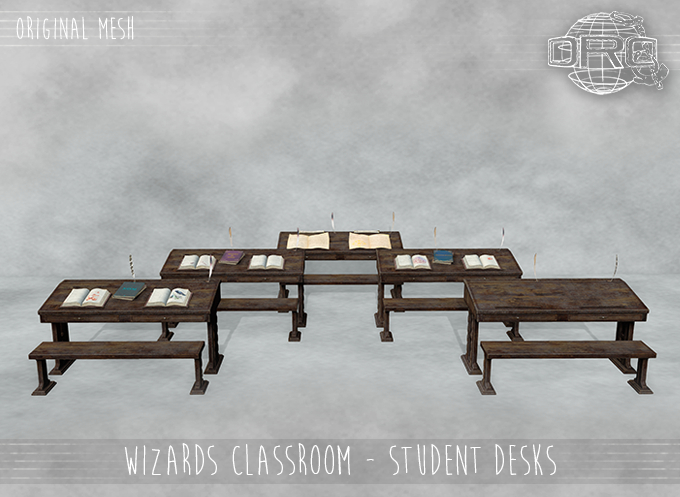 -DRD- Wizards Classroom - Student Desks