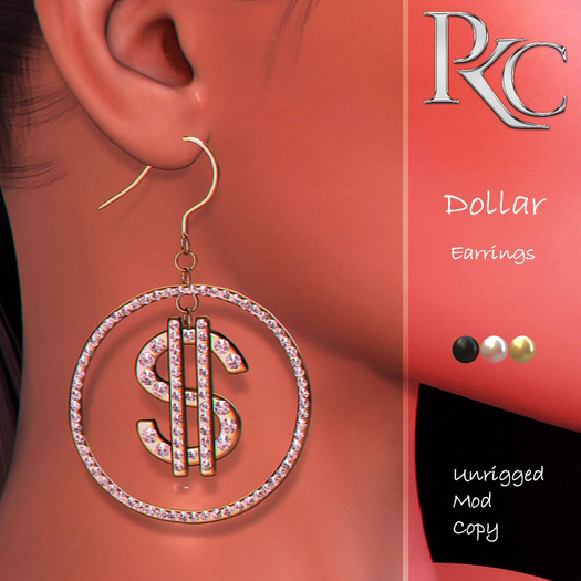 *PKC* Dollar Earrings