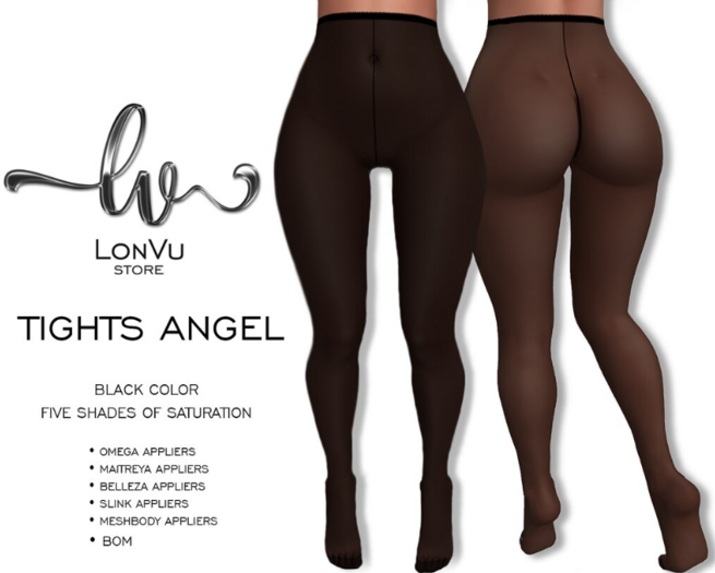 ::LonVu:: Tights Angel Black