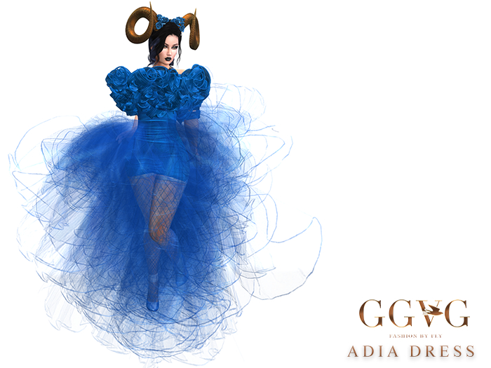 GGVG ADIA DRESS BLUE