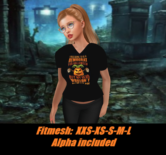 Halloween #2-Ladies V-neck T-shirt