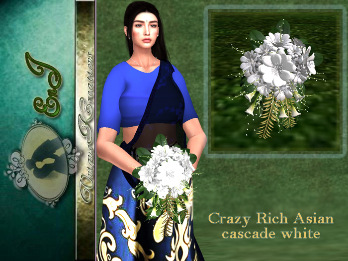 Crazy Rich Asian cascade white