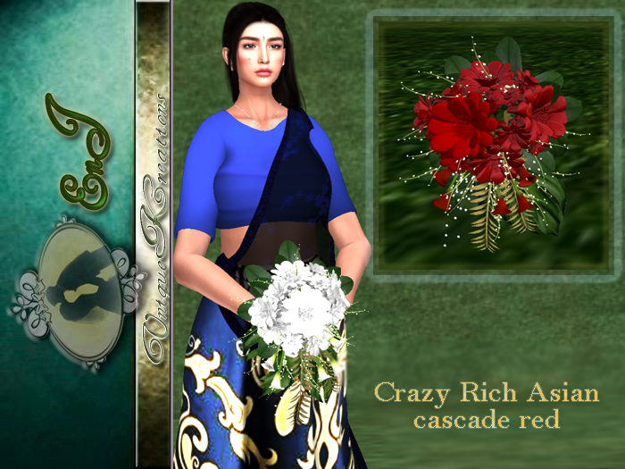 Crazy Rich Asian cascade red