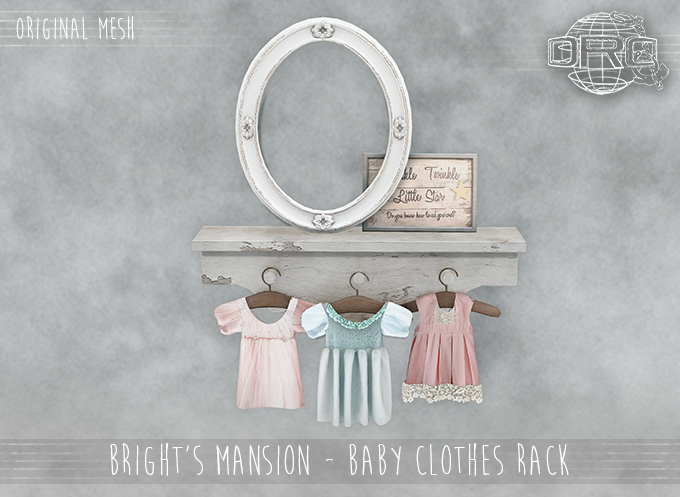 -DRD- Bright's Mansion -   Baby Clothes Rack