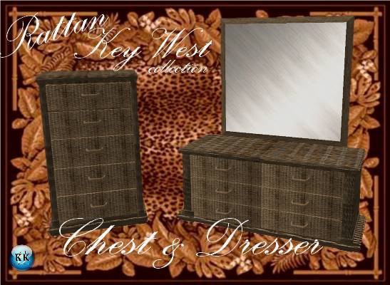 Key West Rattan Dresser/Chest