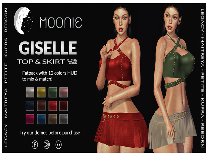 Moonie - Giselle Top & Skirt - Fatpack v2(ADD ME)