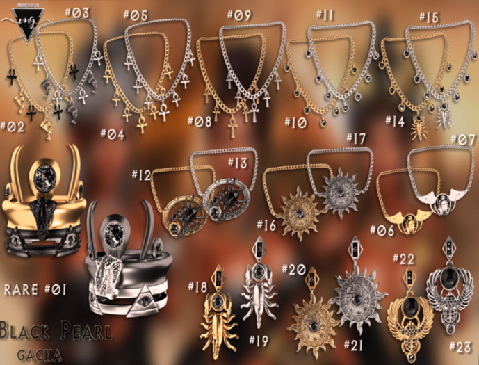 #MG - Black Pearl - Necklace #16