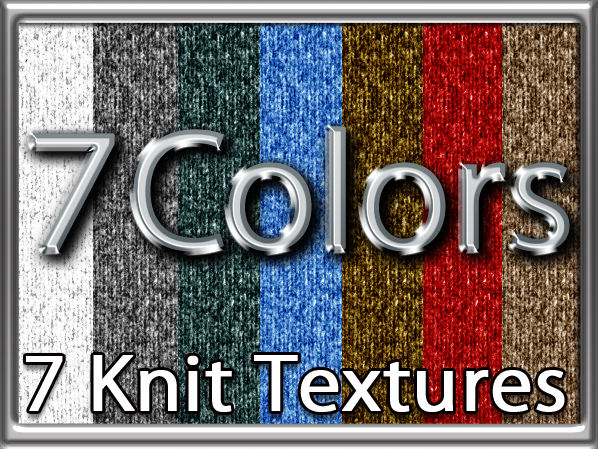 Zoy Texture [ Knitted Fabric ] Seamless - 7 Colors