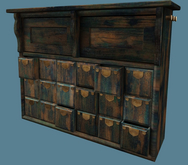 5. Myrrine. Garden decor set shelf plain brown