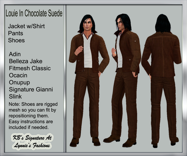 LOUIE CHOCOLATE SUEDE