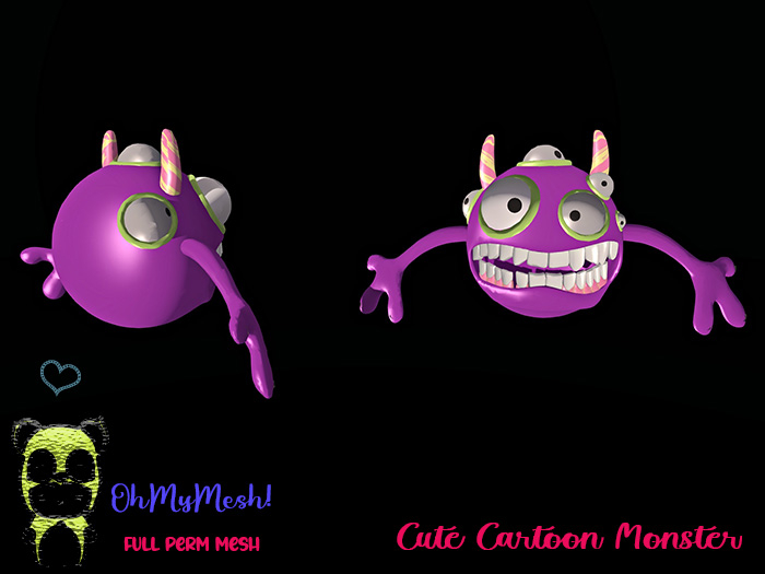 OhMyMesh! Cute Cartoon Monster - Full Perm Mesh