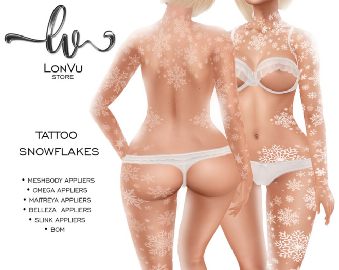 ::LonVu:: Tattoo Snowflakes