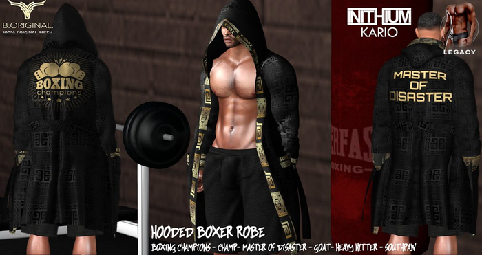 B.ORIGINAL. LEGACY & KARIO BOXER ROBE - DEMO
