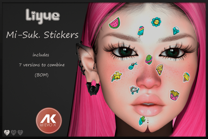 Liyue-Mi-Suk.Stickers- FATPACK
