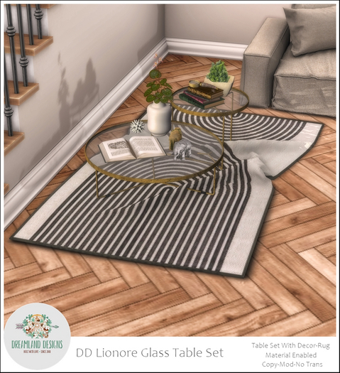DD Lionore Glass Table/ADD