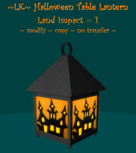 ~LK~ Halloween Table Lantern boxed