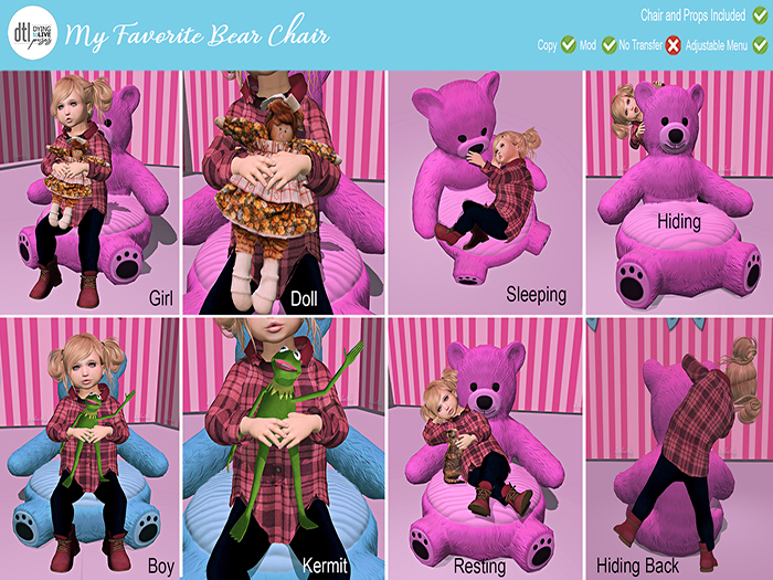 DTL My Favorite Bear Chair