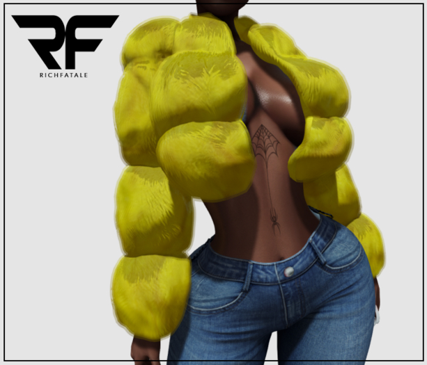 $RICH FATALE - MILA CROPPED COAT - MUSTARD