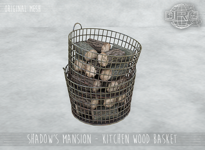 -DRD-  Shadow's Mansion - Kitchen Wood Basket