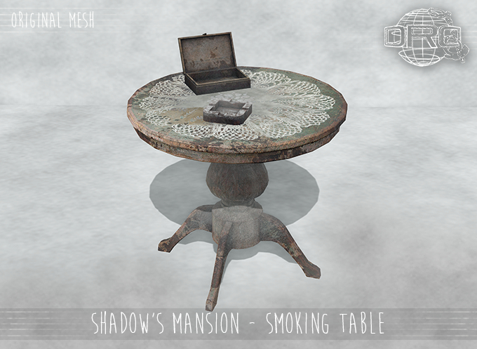 Second Life Marketplace - -DRD- Shadow's Mansion - Smoking Table