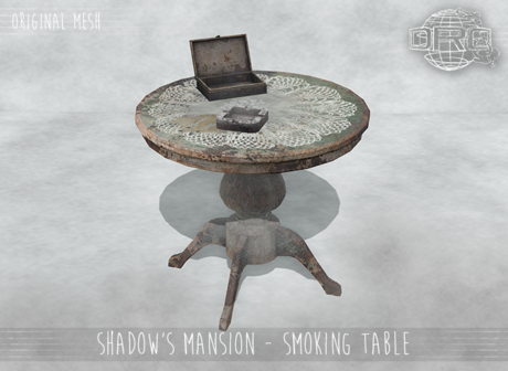 Second Life Marketplace - -DRD- Shadow's Mansion - Smoking Table