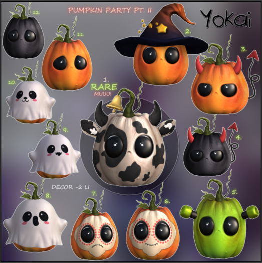 1.YOKAI - Pumpkin Party Pt. II - Muuu! RARE