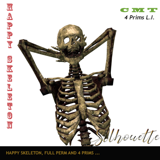 [Silhouette] - Happy Skeleton