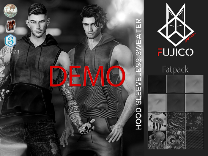 [Fujico Apparel] Net Hoodies-Demo