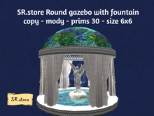 SR.store Round gazebo with fountain