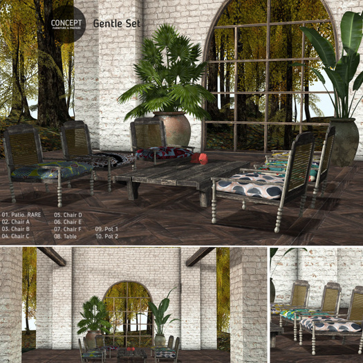 01.Concept} Gentle Patio. RARE