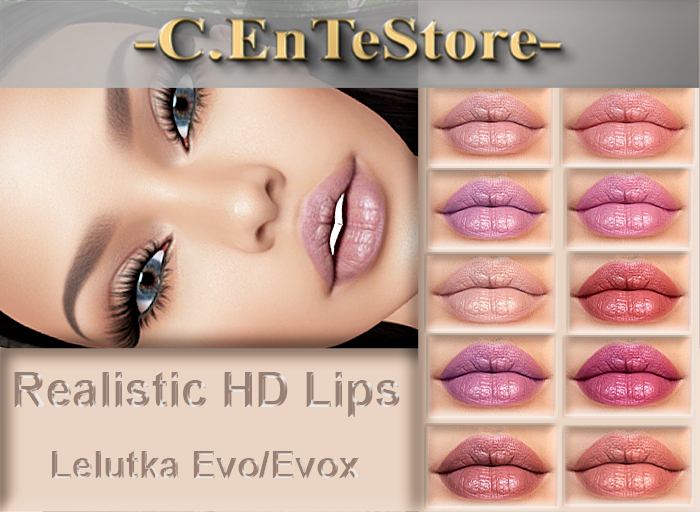 _C.EnTeStore_Hud-Realistic Lips-Lelutka Evo/Evox-#2