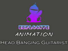 Explosive animation - Head Banging Guitarist Full Perm