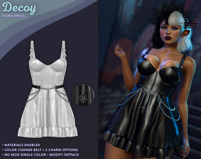 Decoy - Fiora Dress: White