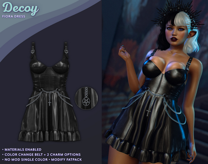 Decoy - Fiora Dress: Black