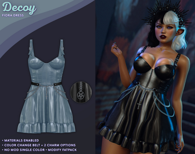 Decoy - Fiora Dress: Blue