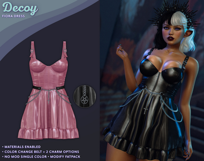 Decoy - Fiora Dress: Pink