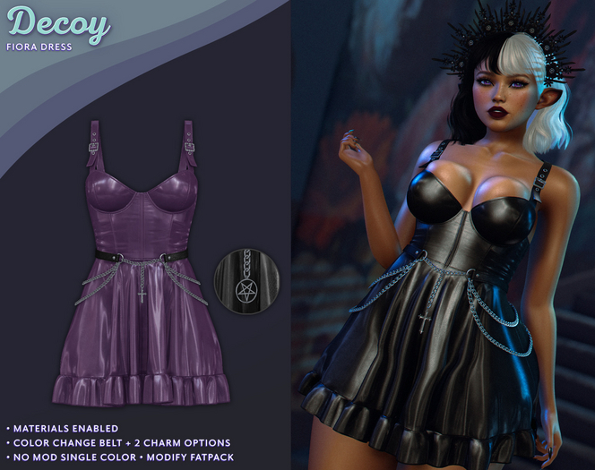 Decoy - Fiora Dress: Purple