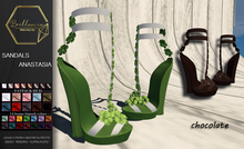 Brillancia - Sandals Anastasia  CHOCOLATE