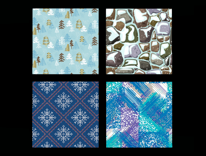 *6KW* FULL PERM Textures (Seamless Winter Pattern)