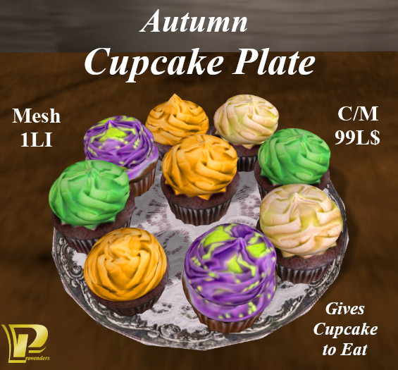 Autumn Cupcake Plate, .1LI