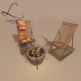 LouChara November Days Deck Chairs and Fire Pit 